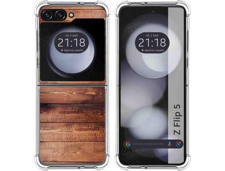 Funda para Samsung Galaxy Z Flip 5 5G TUMUNDOSMARTPHONE de Silicona con Diseño - Mulicolor