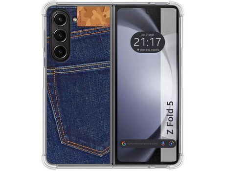 Funda para Samsung Galaxy Z Fold 5 5G TUMUNDOSMARTPHONE de Silicona con Diseño - Mulicolor