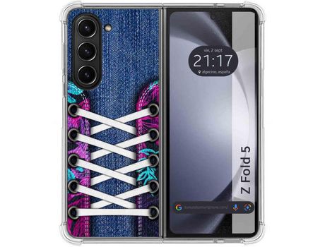 Funda para Samsung Galaxy Z Fold 5 5G TUMUNDOSMARTPHONE de Silicona con Diseño - Mulicolor