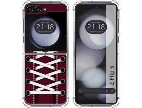 Funda para Samsung Galaxy Z Flip 5 5G TUMUNDOSMARTPHONE de Silicona con Diseño - Mulicolor