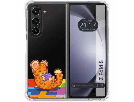 Funda para Samsung Galaxy Z Fold 5 5G TUMUNDOSMARTPHONE de Silicona con Diseño - Mulicolor
