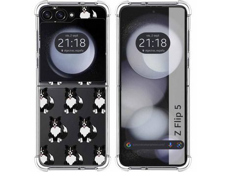 Funda para Samsung Galaxy Z Flip 5 5G TUMUNDOSMARTPHONE de Silicona con Diseño - Mulicolor