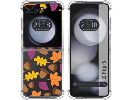 Funda para Samsung Galaxy Z Flip 5 5G TUMUNDOSMARTPHONE de Silicona con Diseño - Mulicolor