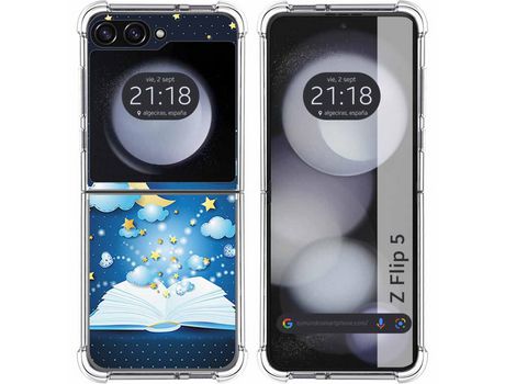 Funda para Samsung Galaxy Z Flip 5 5G TUMUNDOSMARTPHONE de Silicona con Diseño - Mulicolor