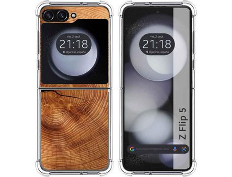 Funda para Samsung Galaxy Z Flip 5 5G TUMUNDOSMARTPHONE de Silicona con Diseño - Mulicolor