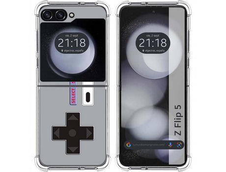 Funda para Samsung Galaxy Z Flip 5 5G TUMUNDOSMARTPHONE de Silicona con Diseño - Mulicolor