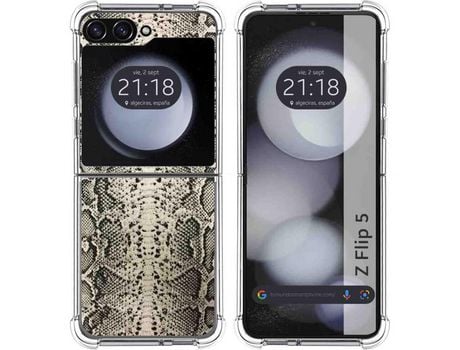 Funda para Samsung Galaxy Z Flip 5 5G TUMUNDOSMARTPHONE de Silicona con Diseño - Mulicolor