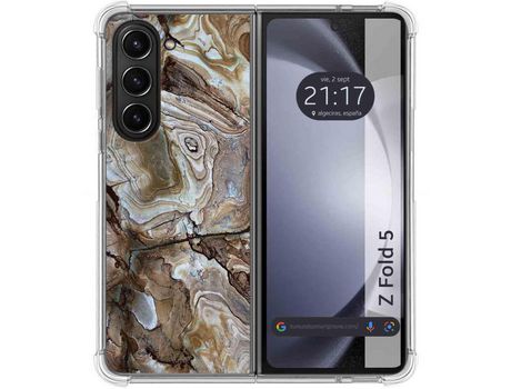 Funda para Samsung Galaxy Z Fold 5 5G TUMUNDOSMARTPHONE de Silicona con Diseño - Mulicolor