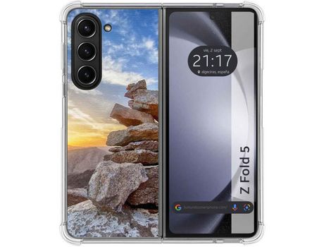 Funda para Samsung Galaxy Z Fold 5 5G TUMUNDOSMARTPHONE de Silicona con Diseño - Mulicolor