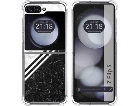Funda para Samsung Galaxy Z Flip 5 5G TUMUNDOSMARTPHONE de Silicona con Diseño - Mulicolor