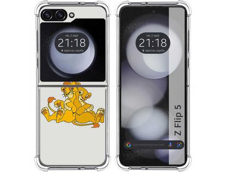 Funda para Samsung Galaxy Z Flip 5 5G TUMUNDOSMARTPHONE de Silicona con Diseño - Mulicolor