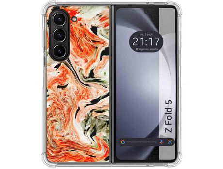 Funda para Samsung Galaxy Z Fold 5 5G TUMUNDOSMARTPHONE de Silicona con Diseño - Mulicolor