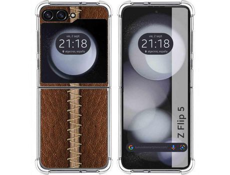 Funda para Samsung Galaxy Z Flip 5 5G TUMUNDOSMARTPHONE de Silicona con Diseño - Mulicolor