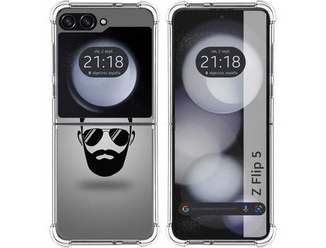Funda para Samsung Galaxy Z Flip 5 5G TUMUNDOSMARTPHONE de Silicona con Diseño - Mulicolor
