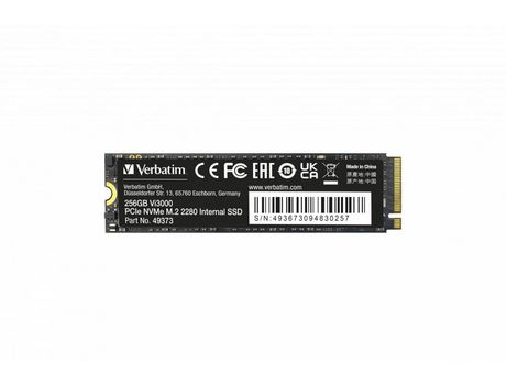 Disco SSD VERBATIM Vi3000 PCIe NVMe M.2 SSD 256GB PCI Express 3.0