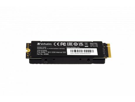 Disco SSD VERBATIM Vi7000 PCIe NVMe M.2 SSD 2TB 2000 GB PCI Express 4.0