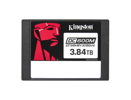Disco SSD KINGSTON TECHNOLOGY DC600M 2.5 3840 GB Serial ATA III 3D TLC NAND