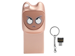 Memoria Usb 2.0 Llavero 16gb Oro Rosa Diseño Cartoon Cuto Para Móvil Y Ordenador