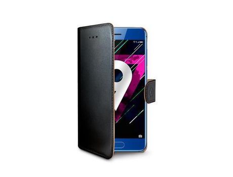 Funda Folio para Honor, Huawei Honor 9 CELLY Piel Negro