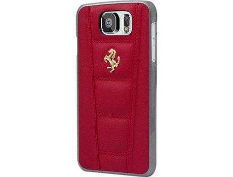 Funda para Samsung Galaxy S6 FERRARI Piel Dorado