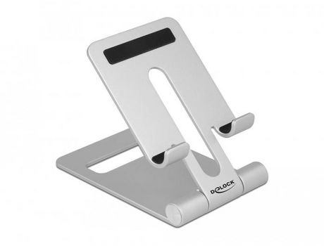 Soporte Pasivo Teléfono Móvil DELOCK Aluminio Plateado