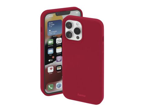 Funda para iPhone 14 Pro HAMA Piel Sintética Rojo