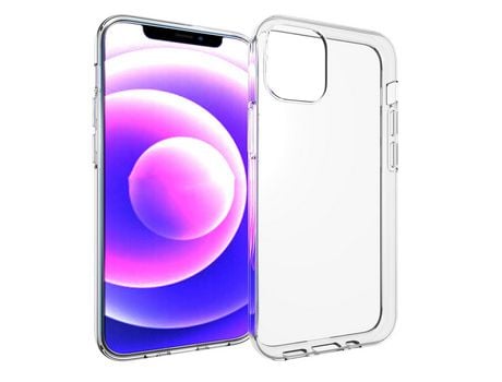 Funda para iPhone 13 Mini/13 ESTUFF Piel Sintética Transparente
