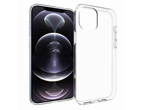 Funda para iPhone 13 Pro Max ESTUFF Piel Sintética Transparente