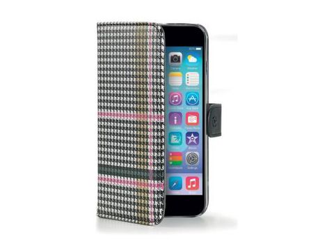 Funda Folio para iPhone 6 CELLY Tecido Gris