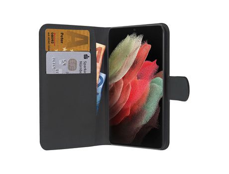 Funda Folio para Samsung Galaxy S21 Ultra PEDEA Negro