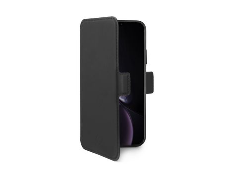 Funda Folio para iPhone XR CELLY Piel Sintética Negro