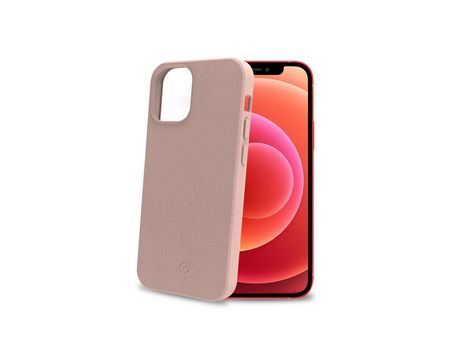 Funda para iPhone 12 Mini CELLY Fibra Rosa