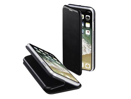 Funda Folio para iPhone XS HAMA Piel Sintética Negro