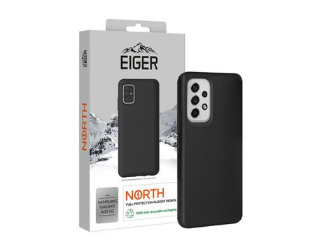 Funda para Samsung Galaxy A33 5G EIGER Piel Sintética Negro