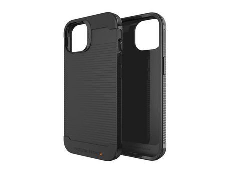 Funda para iPhone 13 GEAR4 Piel Sintética Negro