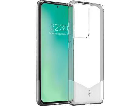 Funda para Samsung Galaxy S21 Ultra BIGBEN CONNECTED Piel Sintética Transparente