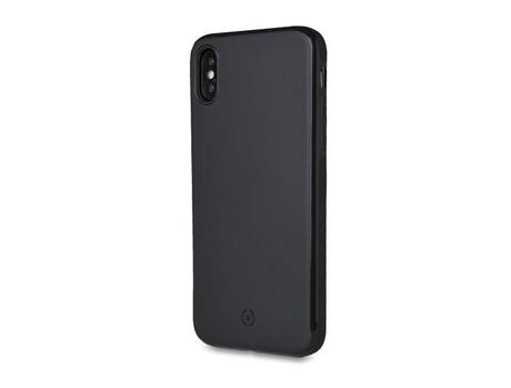 Funda para iPhone XS Max/XS CELLY Piel Sintética Negro