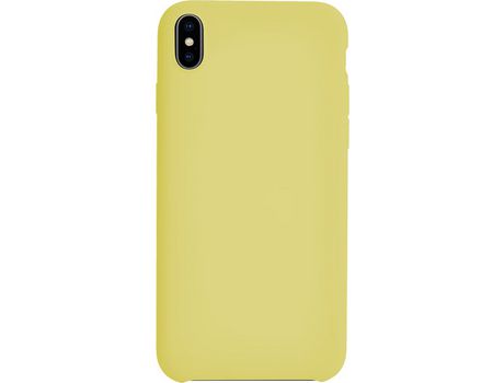 Funda para iPhone XS Max BIGBEN CONNECTED Silicona Amarillo