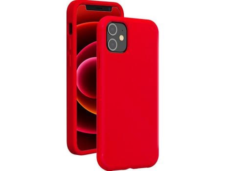 Funda para iPhone 12/12 Mini BIGBEN CONNECTED Silicona Rojo
