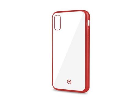 Funda para iPhone XS Max CELLY Piel Sintética Rojo
