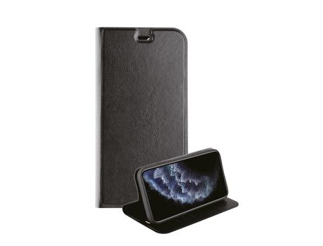 Funda Folio para iPhone 12/12 Mini VIVANCO Piel Sintética Premium Negro