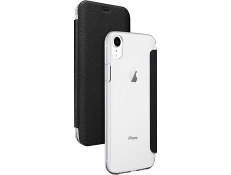 Funda Folio para iPhone XR BIGBEN CONNECTED Piel Negro