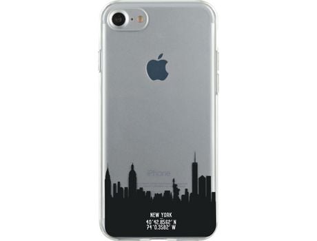 Funda para iPhone 7 BIGBEN CONNECTED Piel Sintética Negro