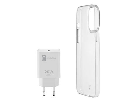 Funda para iPhone 13 CELLULARLINE Goma Blanco