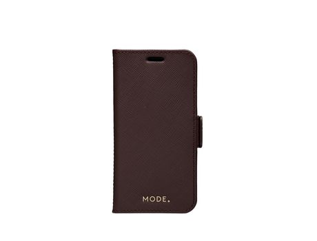 Funda Folio para iPhone 12/12 Mini DBRAMANTE1928 Piel Marrón