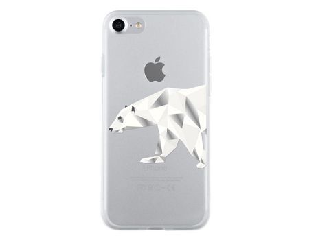 Funda para iPhone 7 BIGBEN CONNECTED Piel Sintética Blanco