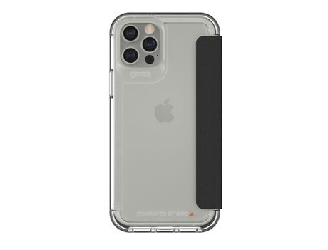 Funda Folio para iPhone 12 Pro Max GEAR4 Plástico Negro