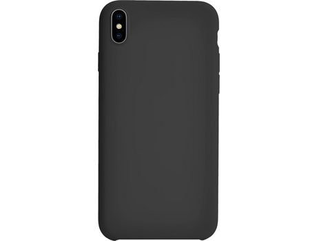 Funda para iPhone XS Max BIGBEN CONNECTED Silicona Negro