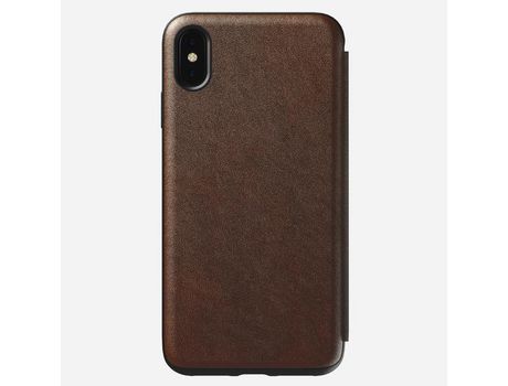 Funda Folio para iPhone XR NOMAD Marrón