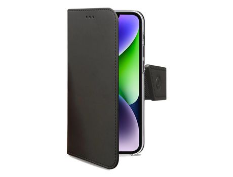 Funda Folio para iPhone 14 Plus CELLY Piel Negro